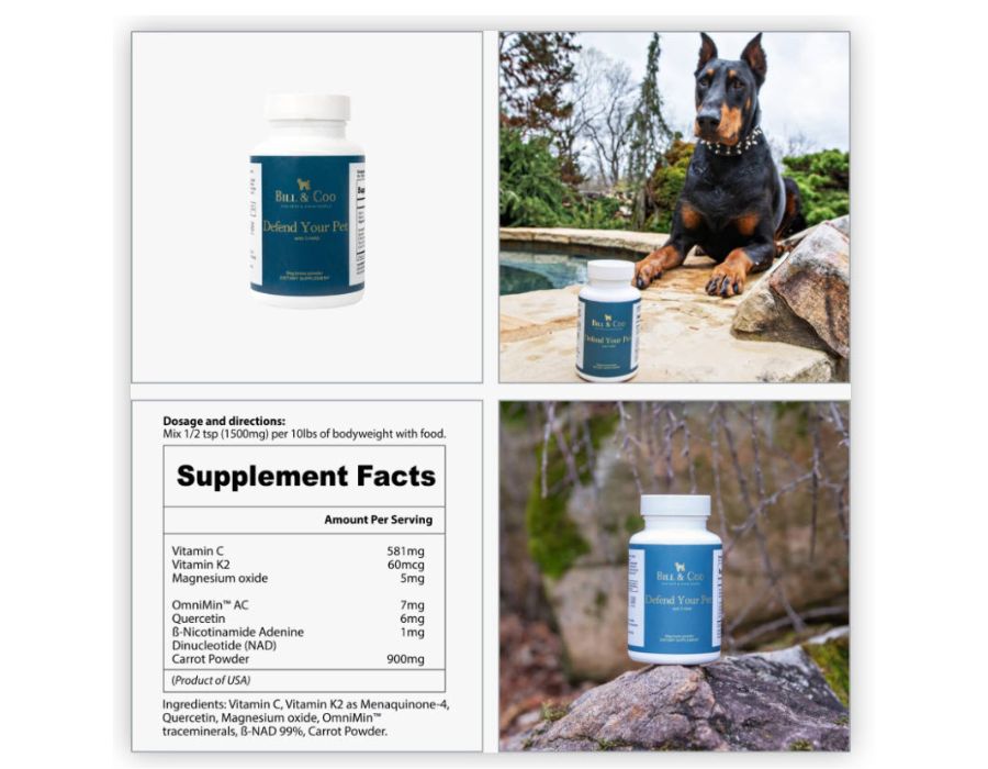 Bill and Coo Defend your pet Supplement Facts