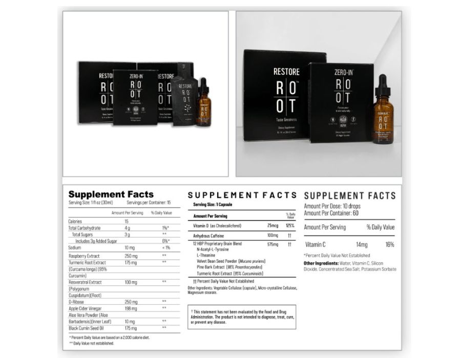 Root Trinity Pack Plus Supplement-Facts